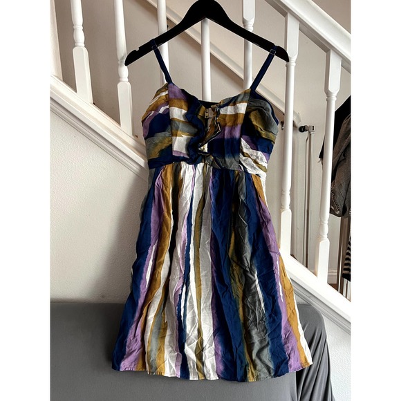 Marc New York Watercolor Striped‎ Mini Dress Size 4/6 - Picture 1 of 5